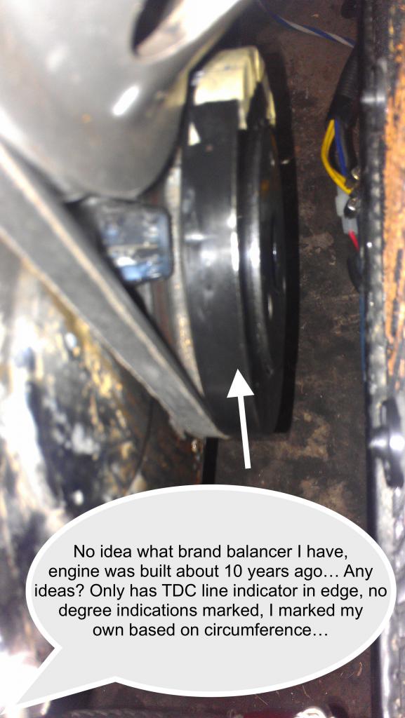 red 202 balancer marks- aftermarket balancer - Engine - GMH-Torana
